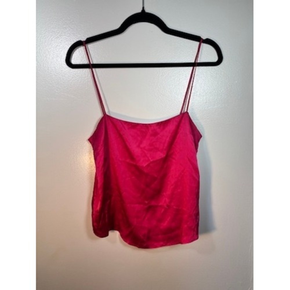 Dolce & Gabbana Cami Top Women Sz S Pink Silk Spaghetti Strap Tank